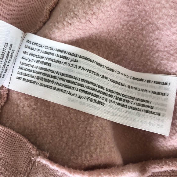 Abercrombie & Fitch Blush Pink Hoodie Sweatshirt - Picture 6 of 6